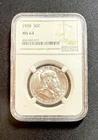 1958-D  50C  FRANKLIN SILVER HALF DOLLAR  NGC MS64