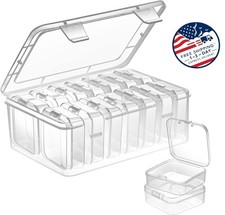 Organizadores peque os de cuentas, 15 piezas. Estuches de pl stico transparentes