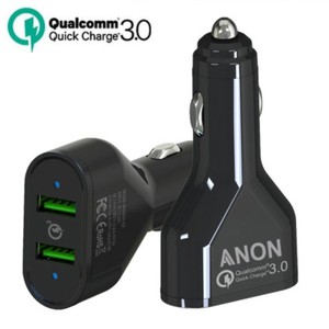 Quick Charge 3 0 In Car Charger 2 Ports Usb Qualcomm Qc Fast Image Is Loading Quick Charge 3 0 In Car Charger 2