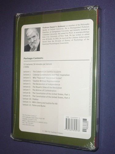 Teaching Co tolle Kurse DVDs AMERIKANISCHE IDEALE Republik der Tugend NEU - Bild 2 von 2