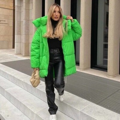 zara neon green jacket