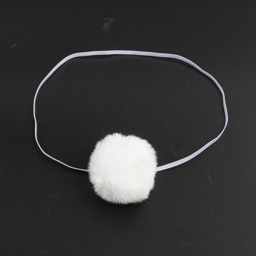 3Pcs Womens Girls Rabbit Ears Headband Adjustable Bow Tie Plush Bunny Ball Tail - Picture 13 of 15