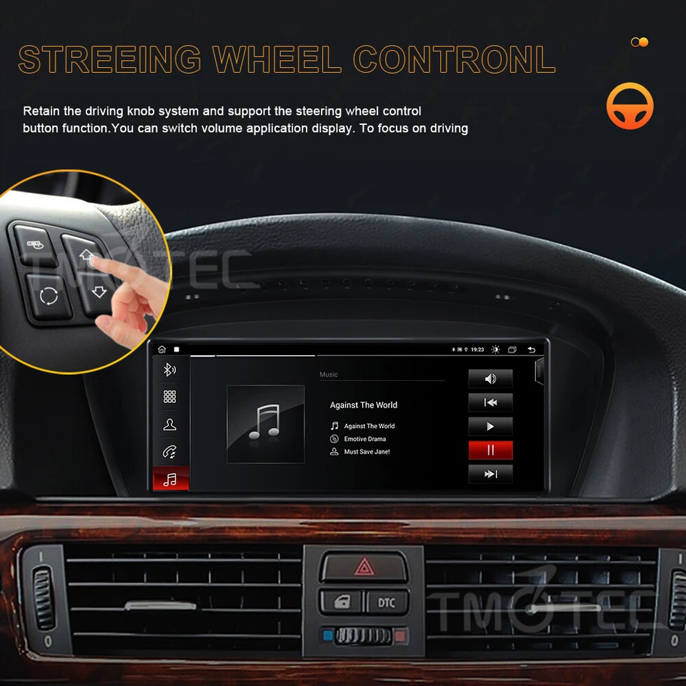 Android Auto Radio für BMW 3er E90 E91 E92 E93 CIC CarPlay SatNav Hauptgerät - Bild 3 von 4