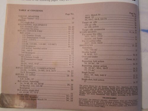 1968 Savage Arms Shotgun Gun Rifle Catalog LOTS More Listed!!! - Picture 2 of 5