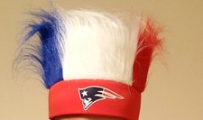 2NFL head band with hair sports fan Headwear teams New England Patriots football