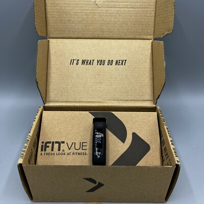 iFit Vue Activity Tracker Wearable Black Small & Large Adjustable Bands & USB