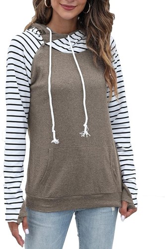 Women Teenager Pullover Fashion Sweatshirt Hoodie Casual Long Sleeve Fall Tops - Picture 1 of 23