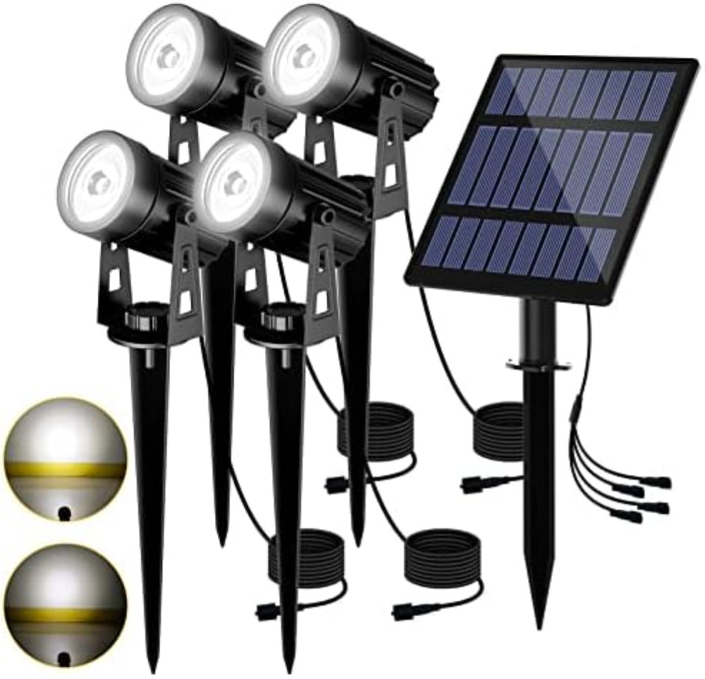 T-SUN 2 Pack Faretto Solare da Giardino Impermeabile IP65 Offerta