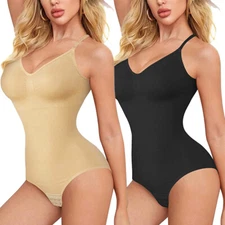 Women Compression Seamless Full Body Shaper Tummy Control Butt Lifter Bodysuit