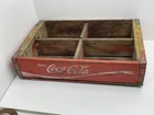 Vintage Coca Cola Wooden Crate Red