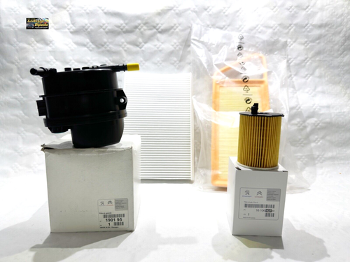 Kit 4 Filtri Tagliando Compatibile Con FORD Fiesta VI 1.5 TdCi 70