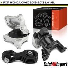 3Pcs Engine Motor & Transmission & Torque Strut Mount for Honda Civic 2012-2013