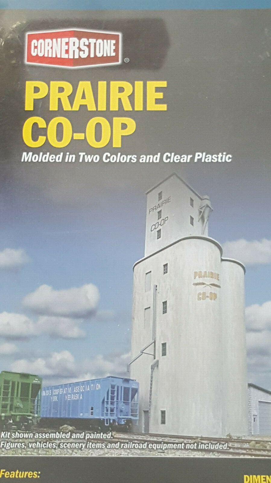 Trains & Accessories Walthers N Prairie COOP Elevator KIT Accessories