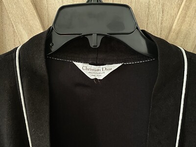 Vintage Christian Dior Monsieur Robe Mens One Size Black Red
