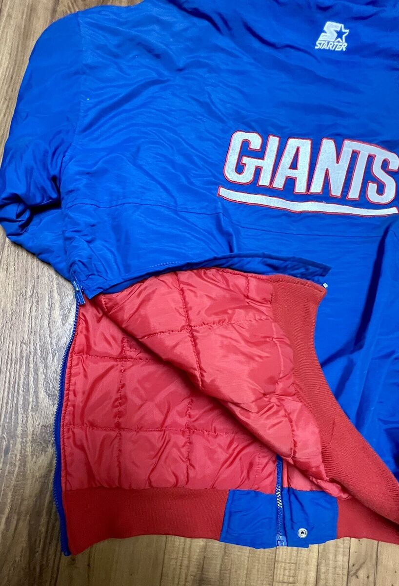 Vintage New York Giants Starter Winter Jacket w/ Side Zipper Vintage New York Giants Starter Winter Jacket w/ Side Zipper