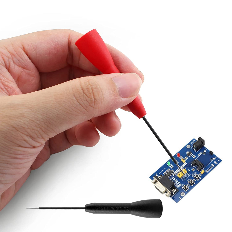 Multimeter Test Lead Probes 2mm Insulated Piercing Needle Micro Pins