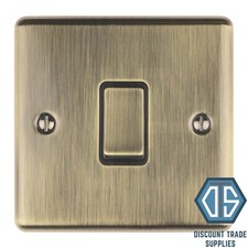 Antique Brass Screwed Switches and Sockets Full Range
