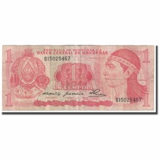 [#647945] Banknote, Honduras, 1 Lempira, 1980, 1980-05-29, KM:68a, VG(8-10)