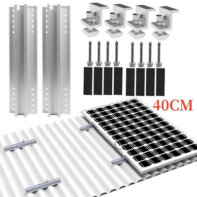 PV 40CM solar mounting rail flat roof trapezoidal plate Solar module mount DE