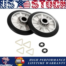 2X Dryer Drum Support Roller Kit for Whirlpool Kenmore Dryer Maintenance Repair