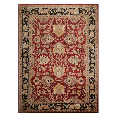 8'6'' x 11'7'' Hand Knotted Peshawar Stone wash Vegetable dyes 100% Wool Area Rug
