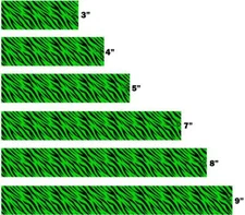 White Water Archery Fluorescent Neon Zebra Print Arrow Wraps 4 Colors Available
