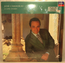 Laserdisc z  Jose Carreras  A Life Story