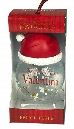 Palla di Neve 4x6 cm con Nome VALENTINA