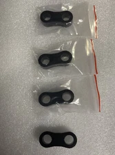 T164 Billet Aluminum Line Clamps For Hose -4an Or -6PTFE Black Sets of 4