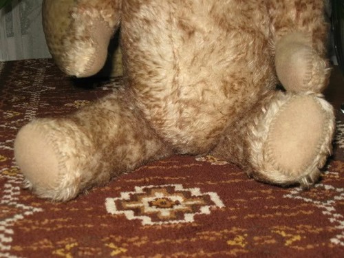 Antique Old Hermann Germany Bear 22 Inch Brown Mohair - Picture 4 of 6