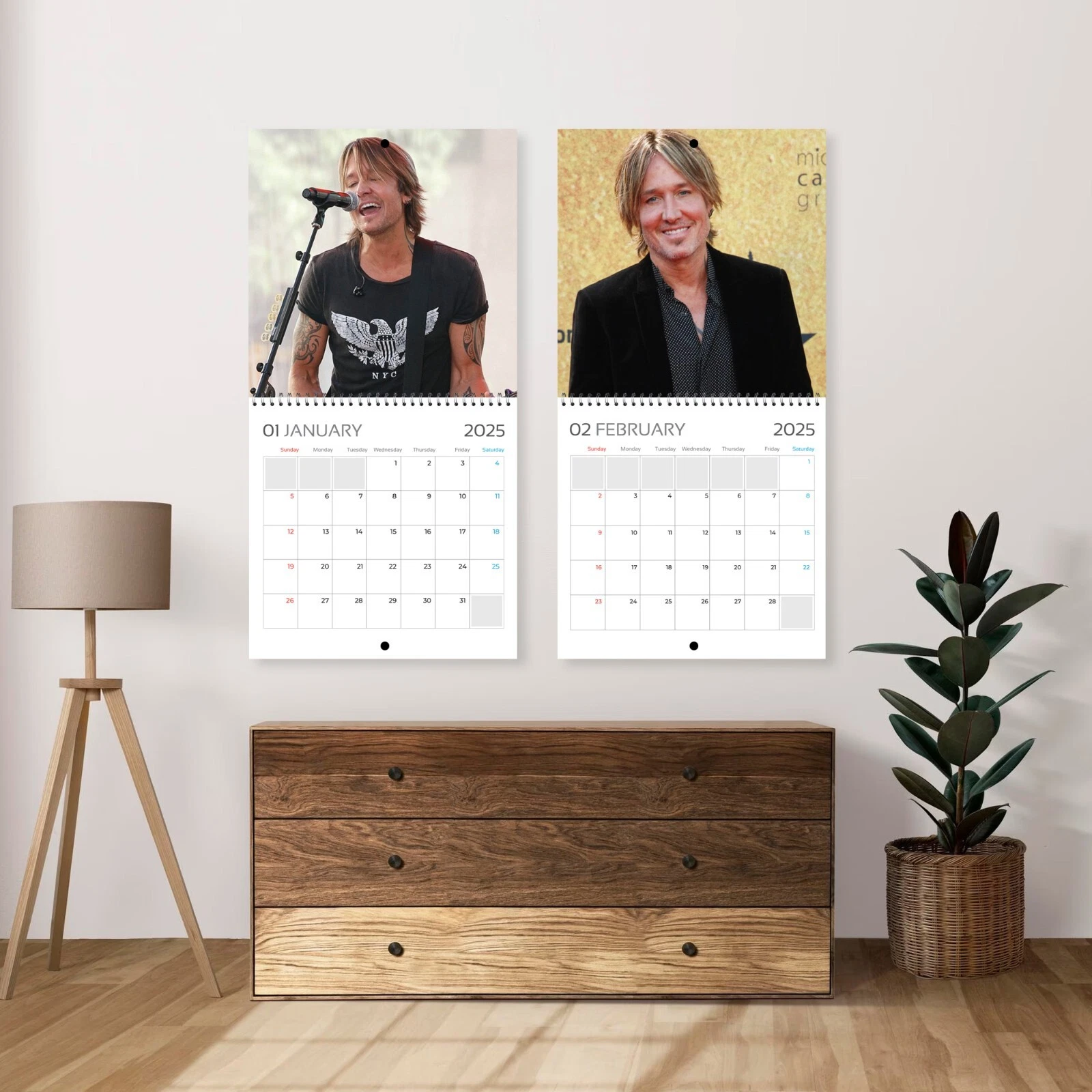2025 Keith Urban Wall Calendar