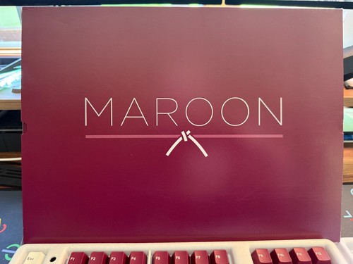 GMK Maroon Base Kit Keycaps, used, complete set, CYL Profile ABS Double-shot