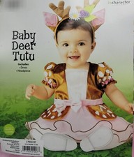 Incharacter Infant Girls Baby Deer Tutu Fawn Dress Halloween Costume Headpiece