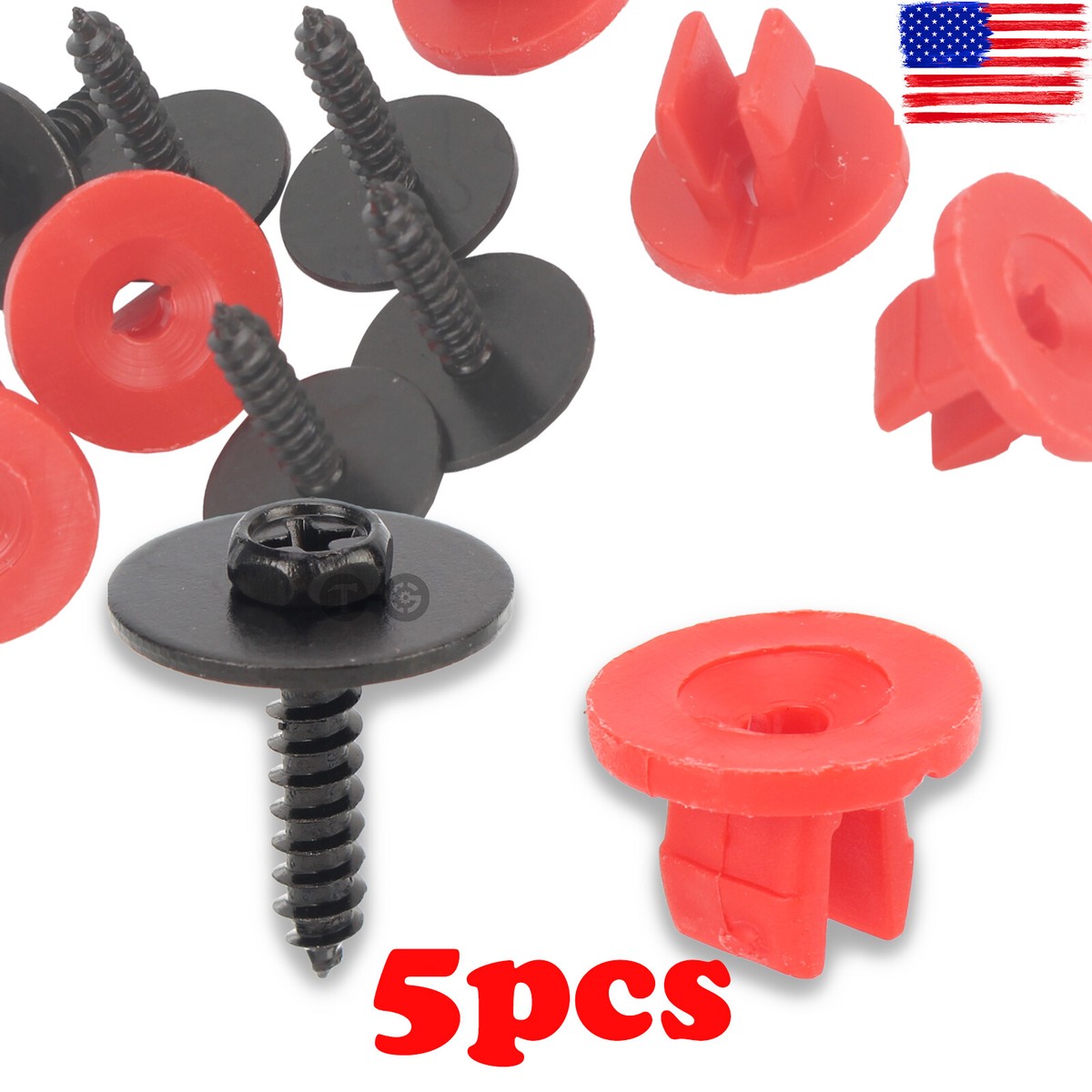 5pcs Center Shield Retainer Nut For Ford Focus Escape W702438S300