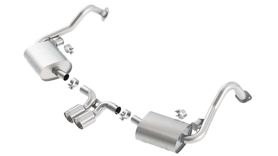 Borla 140534 S-Type Catback Exhaust for 13-16 Porsche 981 Cayman 2.7/3.4L 6 Cyl. Foto 2 de 4
