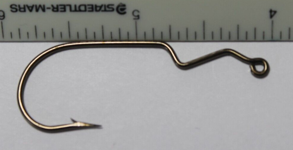 Eagle Claw 1000 570 JIG Hooks Size #1 - Light Wire Bronze Fishing Hooks