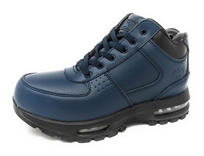 NEW MEN MOUNTAIN GEAR DDAY LE 2 NAVY BLUE LEATHER AIR BUBBLE HIKING LACE UP BOOT