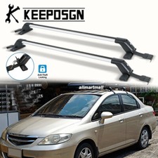 Für Honda City Auto Dachträger Querstangen Crossbar ohne Reling Regenrinne Stahl