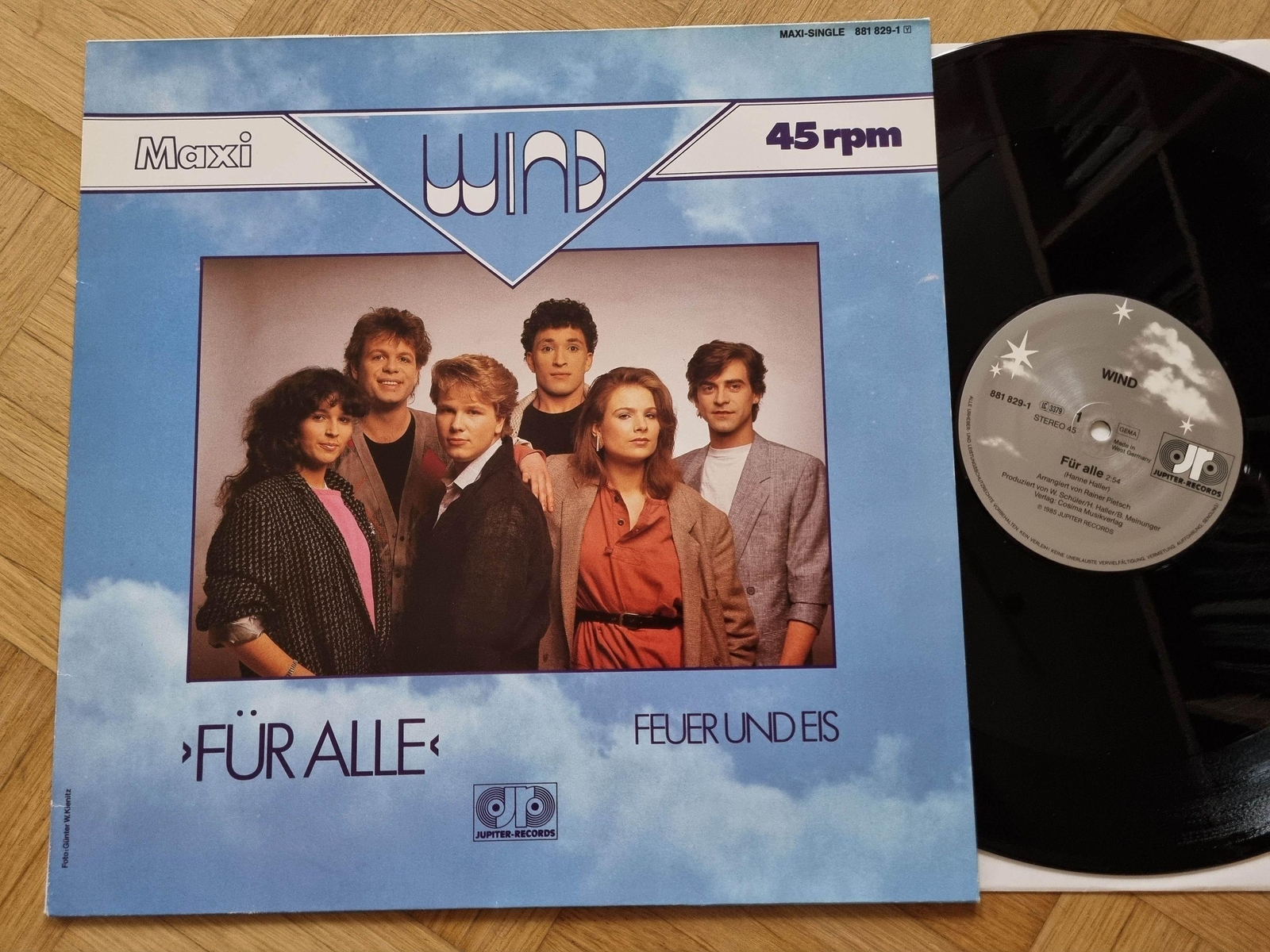 Wind - Für Alle 12'' Vinyl Maxi Germany EUROVISION SONG CONTEST 1985