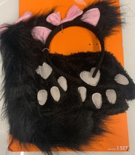    HYDE AND EEK ADULT CAT SET, 3 pieces black/pink one size   