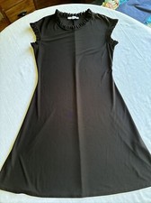 Little Black Dress Small S Annalee & Hope Stretch Ruffled Sleeveless