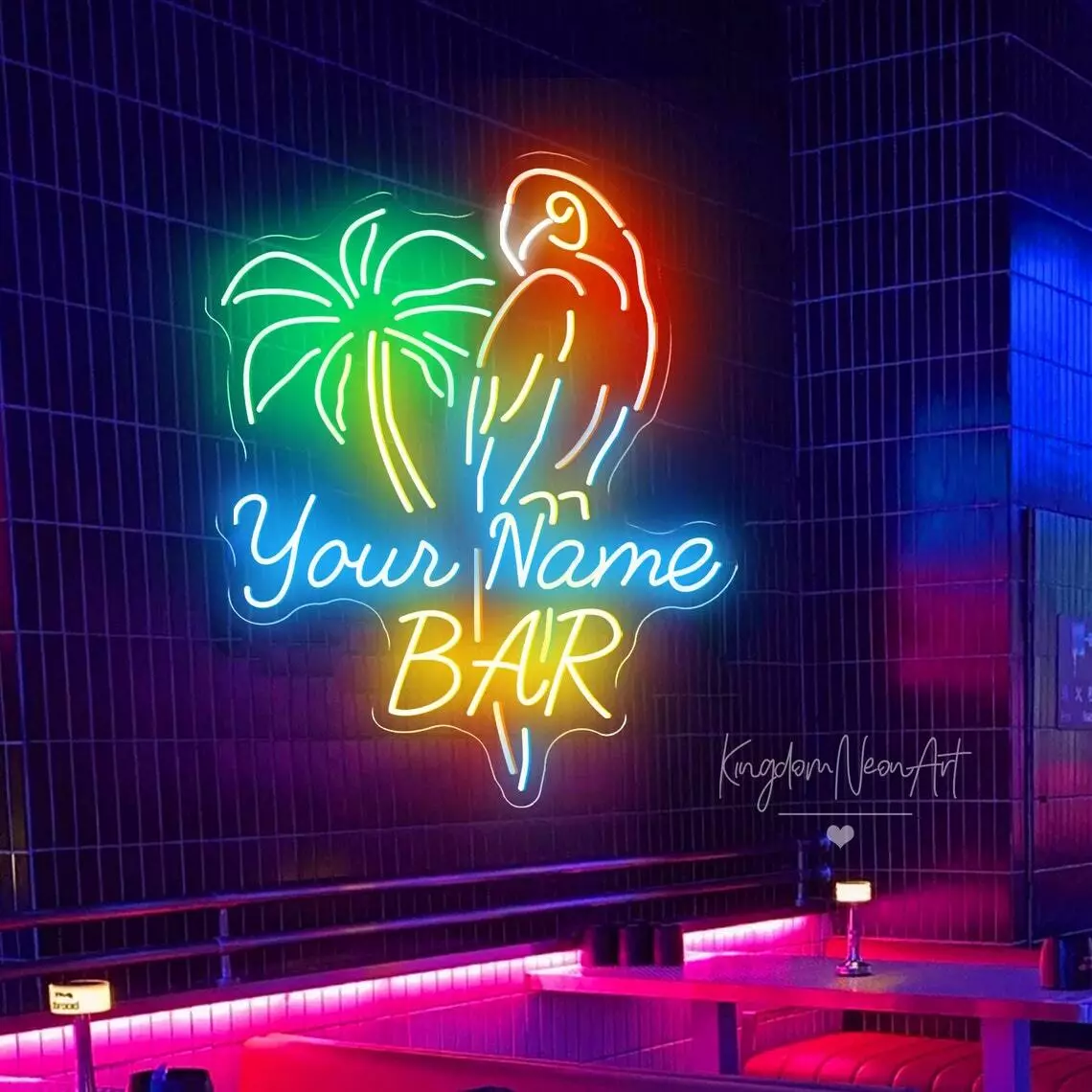 RESTAURANT BAR SIGN Custom Neon Sign for Night Light Bar Signage Club Wall Decor