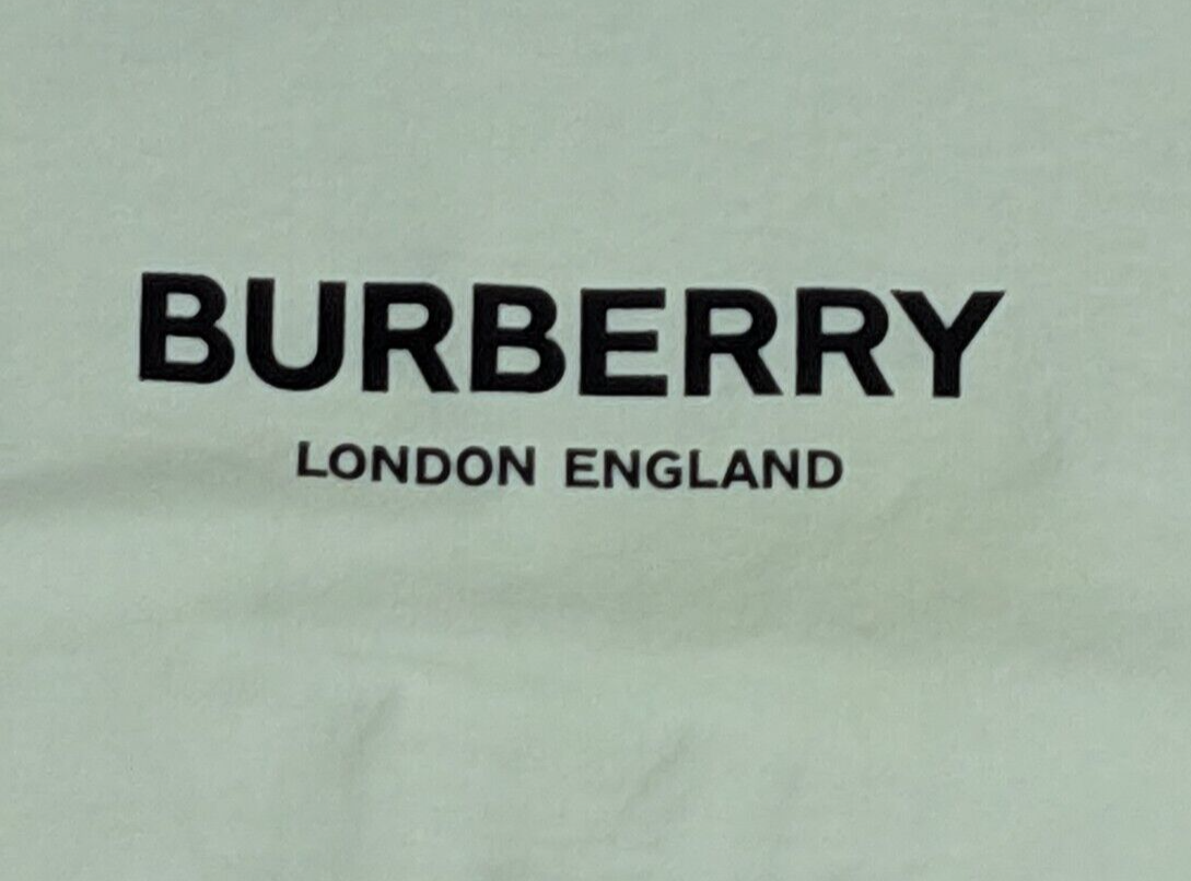Authentic Burberry London England LARGE Green Cotton Dust Storage