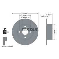 Textar 2X Bremsscheibe 92136000