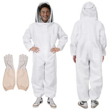 L Professional Beekeeping Suit Jacket Pull Bee Suit With Gloves foe Men Women