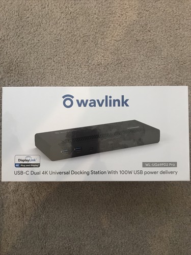 Wavlink USBC DUAL 4k DOCK WITH 100W USB 