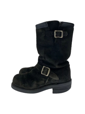 Chippewa 91069 ブラックスエード エンジニアブーツ 9E NIB Chippewa 91069 RARE Suede Engineer Mens Boots Black Vintage