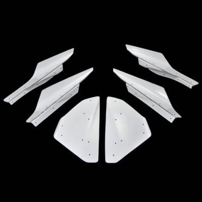 For EVO 10 VRS Style Widebody Ver. Front Bumper Hyper Canard 10pcs frp unpainted