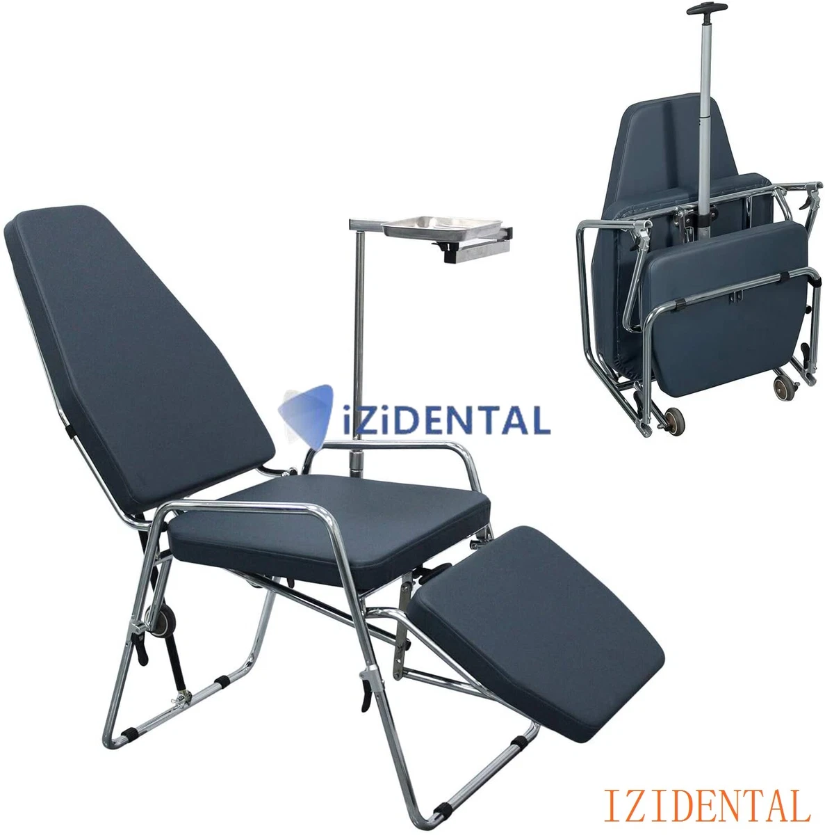 Greeloy Updated Adjustable Portable Dental Folding Chair Unit Mobile Foldable
