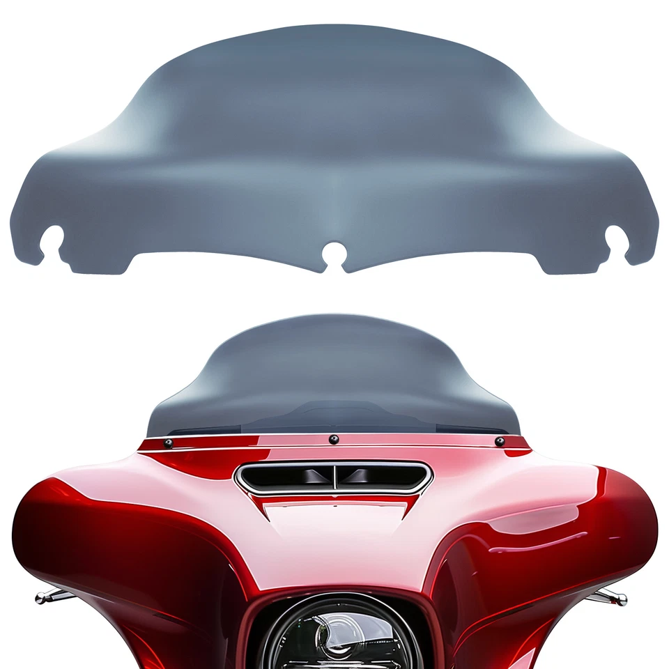 Parabrisas onda de humo de 9" para Harley CVO Tri Glide Ultra 2014-2024 Foto 3 de 4